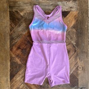 Gymnastics, bodysuit girls, size M 7/8